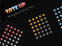 Rating Stars PSD Icons