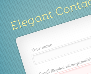 Contact Form PSD