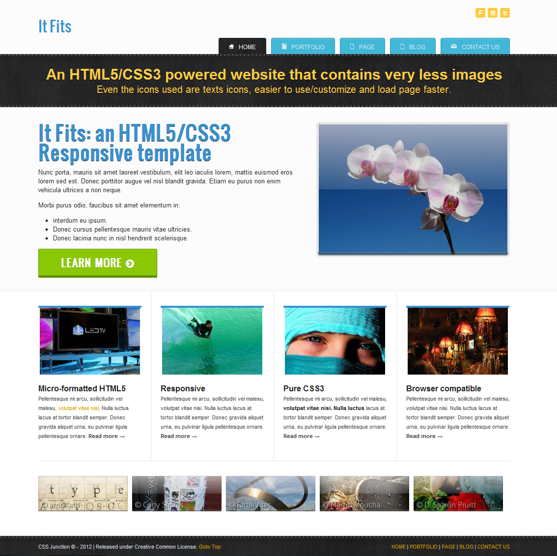 HTML5 CSS3 Template